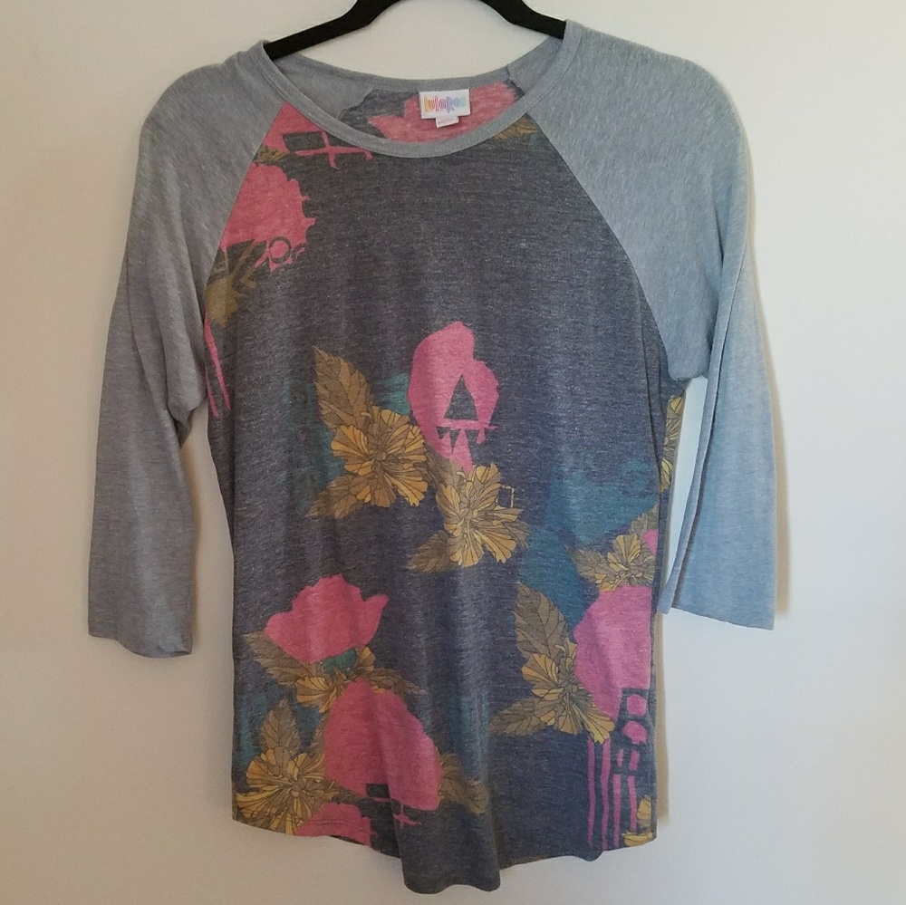 Floral Lularoe Randy Top - Picture 3 of 5
